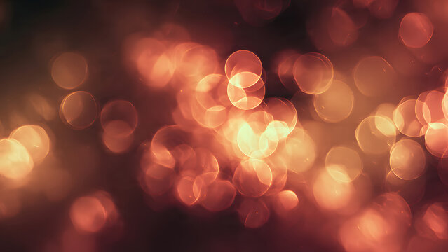 Abstract glowing orbs of light in a warm, bokeh-filled background evoking a sense of magic and celebration