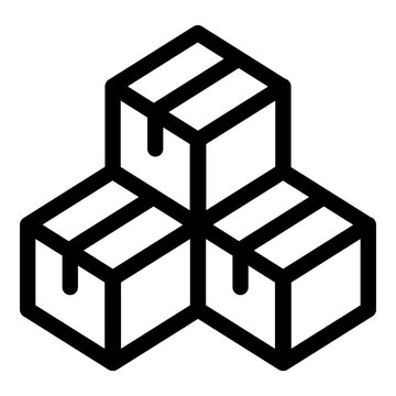 Preparing multiple orders icon. Vector line icon