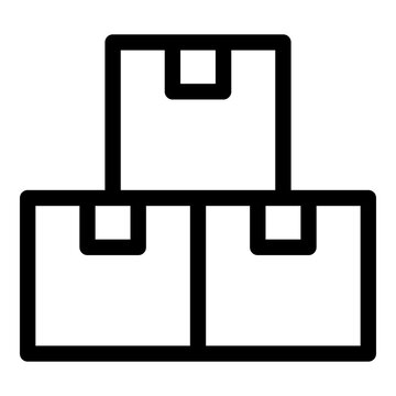 Preparing multiple orders icon. Vector line icon