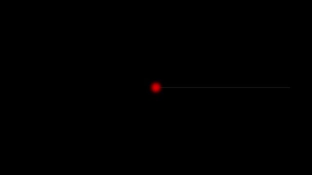 Red laser pointer dot on black animation