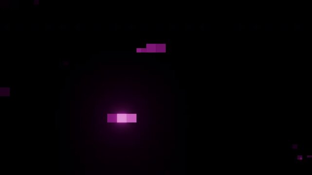 Minimal strobing pixelated blocks seamless looping animation