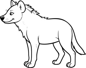 Fototapeta premium vector illustration of hyena