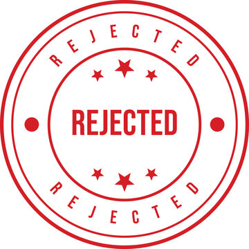 Rejected stamp illustration a symbol of denial and disapproval