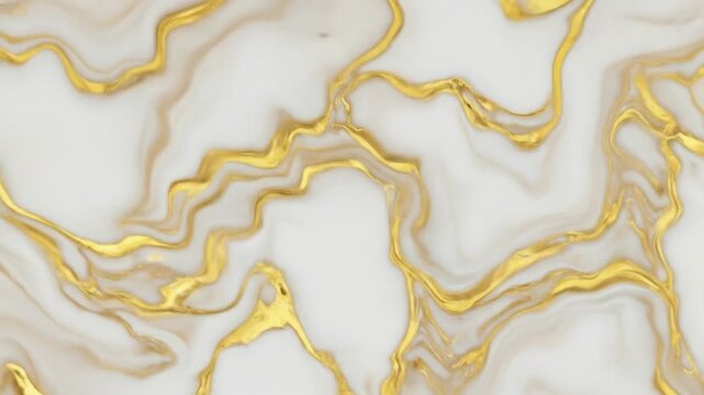White marble background with golden veins creating a luxurious and elegant design