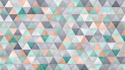 Obraz premium Abstract Geometric Triangle Pattern in Soft Hues A Seamless Repeating Design for Textile, Wallpaper, or Web Background