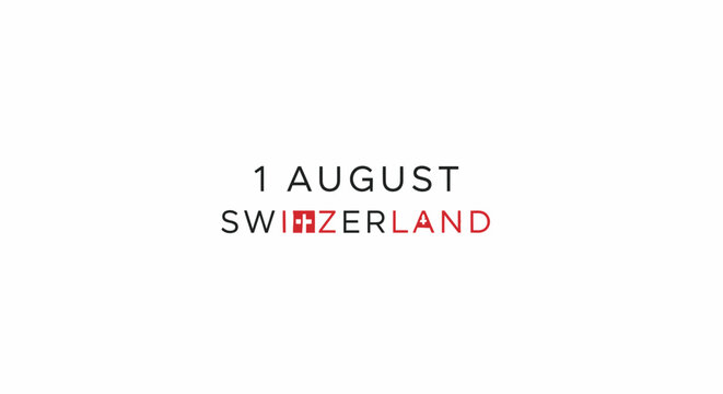 Text on white background Switzerland.