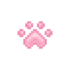 Obraz premium Cat Paw Icon Pixel