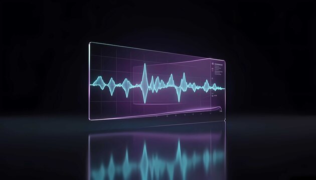 Abstract signal analytics system showing deviation spikes in digital monitoring