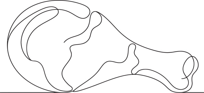 Line drawing of a human scaphoid bone in the wrist  medical illustration