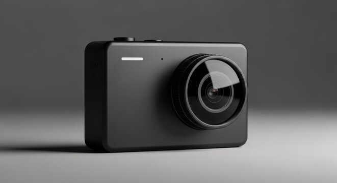 Sleek Black Action Camera for Adventure and Vlogging Capturing Memories on the Go Portable Device for Travel and Creative Content Creation Filmmaking Lightweight Vlog Camera Photo