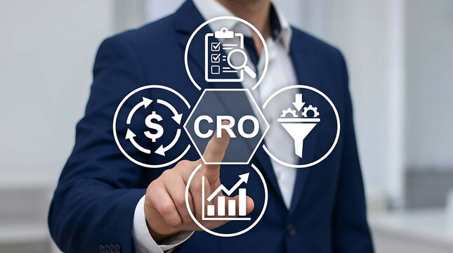 CRO conversion rate optimization marketing analytics funnel revenue growth strategy concept