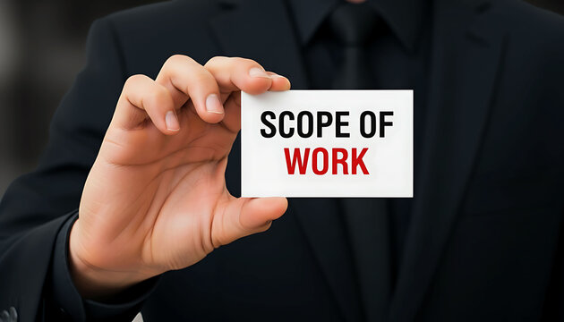 Scope of work concept business planning project management strategy execution