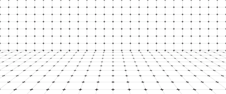 Planer page with dotted grid. Seamless checkered paper texture. Retro bullet journal notebook background. Simple square graph pattern. School math sheet wallpaper