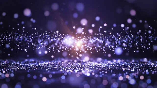 Abstract shimmering light particles