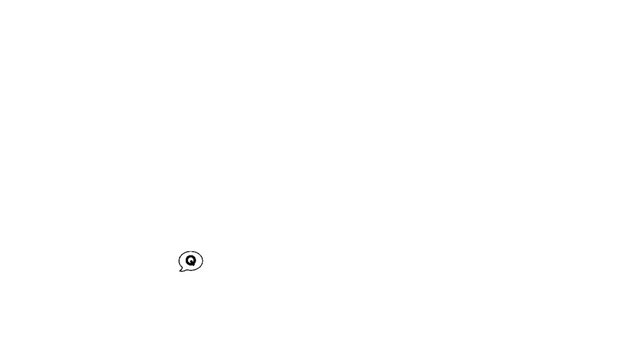 A video showcasing a Q&A session with speech bubbles on a white background