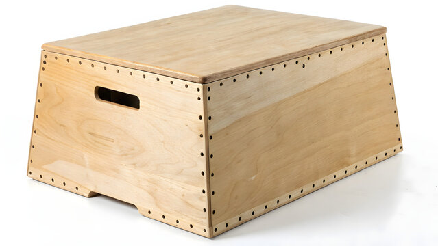 Wooden plyometric box for exercise training in studio