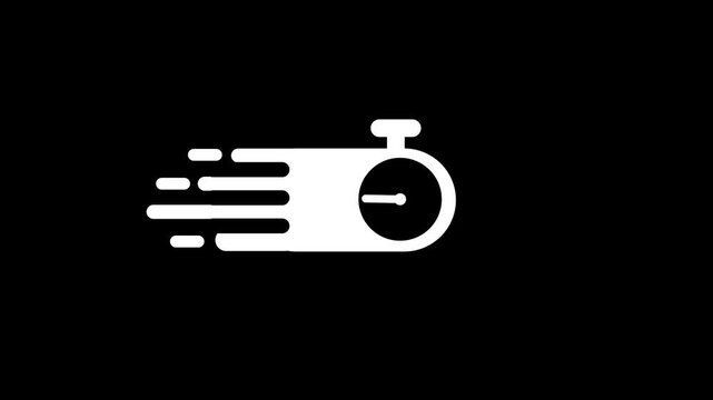 Fast service and delivery animated icon