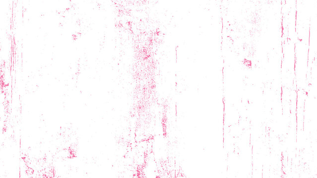 Pink grunge texture with vertical streaks and splatters on white background