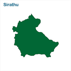 Fototapeta premium Sirathu village map high quality illustration image graphic design visual content for digital media presentation print and marketing usage