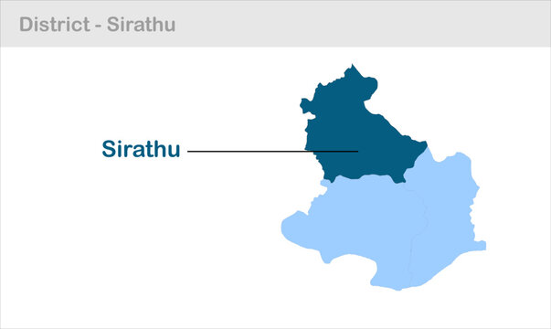 Sirathu sub-district map high quality illustration image graphic design visual content for digital media presentation print and marketing usage