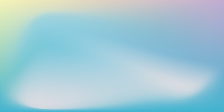 Abstract blurred gradient mesh background in bright summer colors Free Vector