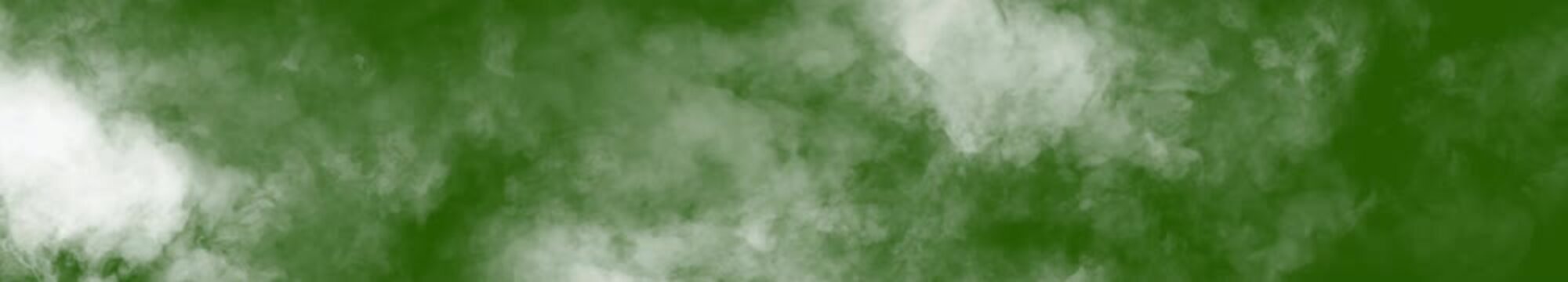 White smoke loop on green screen. 