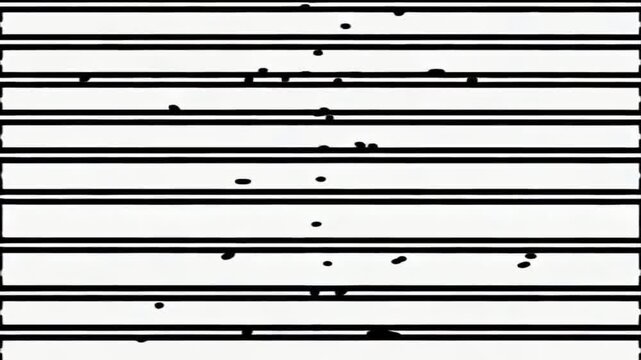 Particles fall between the horizontal lines.