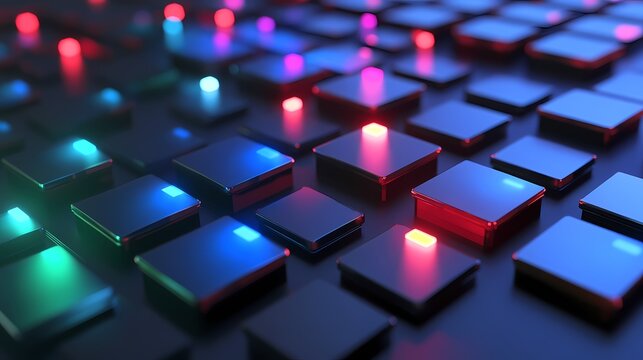 OLED Pixel Array​​ Texture​​​​​​​ poster background
