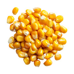 Fototapeta premium Yellow Corn Kernels from Nature's Bounty in a Close-Up View