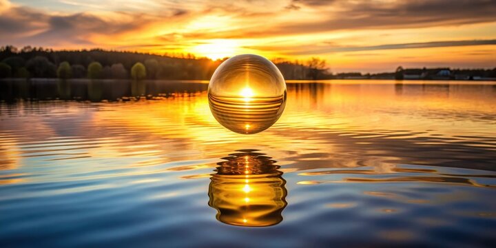 Soft golden glow surrounds a stylized