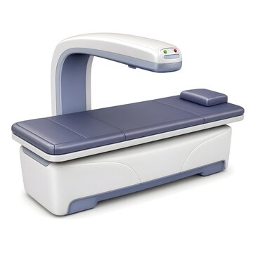Modern DXA bone density scanner for osteoporosis diagnosis isolated on white background