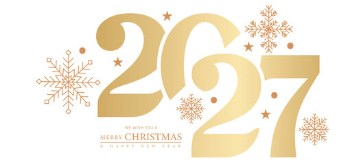 new year and chiristmas festive greeting background top view decorative ornament and snow flake © OnlineInfinite 