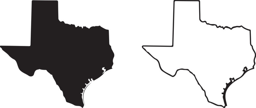 Texas icon set. texas sign symbol