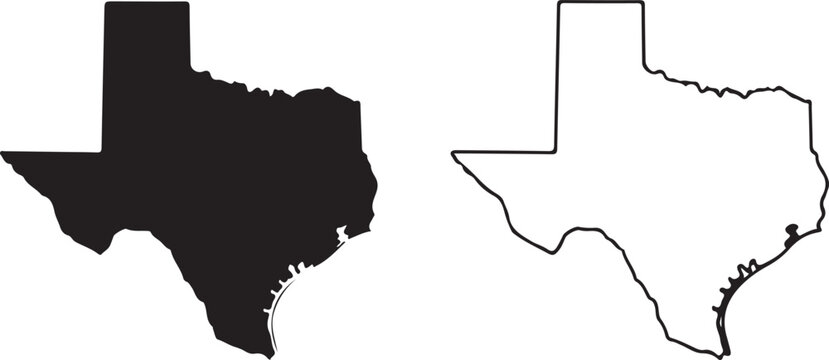 Texas icon set. texas sign symbol