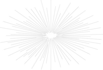 Fototapeta premium Vector illustration of a stylized starburst design with lines radiating from center.