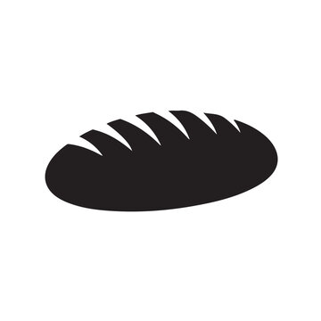 Slices of bread in black and white illustrations, white bread set icon logo symbol vector design illustration, Bread loaf icon design concept. vector flat icons
