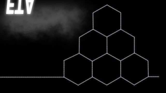 Business strategy hexagon infographic animation with