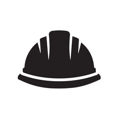 Fototapeta premium Helmet icon. Builder safety helmet vector icon color