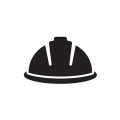 Fototapeta premium Helmet icon. Builder safety helmet vector icon color