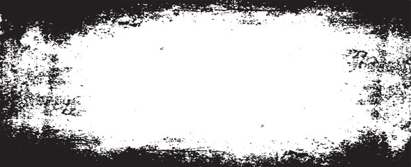 Fototapeta premium Beautiful Brushes vector collection. Grunge Elements - Brush strokes, ink paint brushes, grunge lines. Rectangle text box for social media and network. vector.