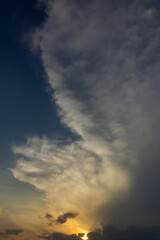 Obraz premium beautiful sky and clouds at sunset