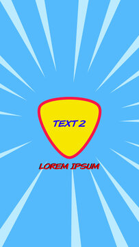 Vertical Comic Book Bubble Text for Mobile Social Media