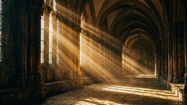 architecture building ancient church abstract background with flowing shapes and lines