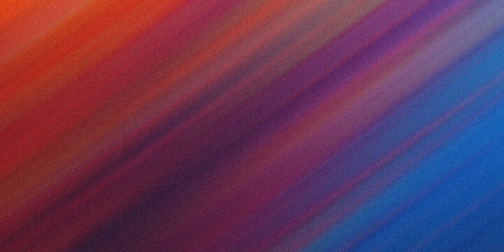 High contrast diagonal light rays with intense red purple and blue color palette featuring heavy grain and noise film effects.