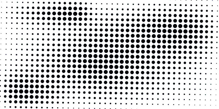 Halftone faded gradient texture. Grunge halftone grit background. White and black sand noise wallpaper. Retro pixilated vector backdrop