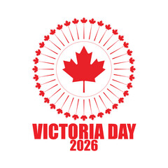 Fototapeta premium Victoria seeks Canada Day 2026 vector illustration