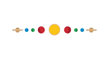 Solar System Model Planets. © mursidi