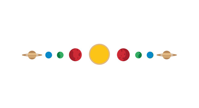 Solar System Model Planets.