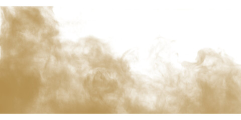  Dust sand soil smoke cloud particles isolated on transparent white background. Brown sandstorm smog sand dust explosion rising. Design elements for Compositing, covering © muhammad