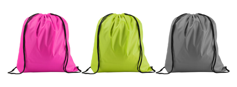 Cloth Backpack pouch isolated on transparent background
